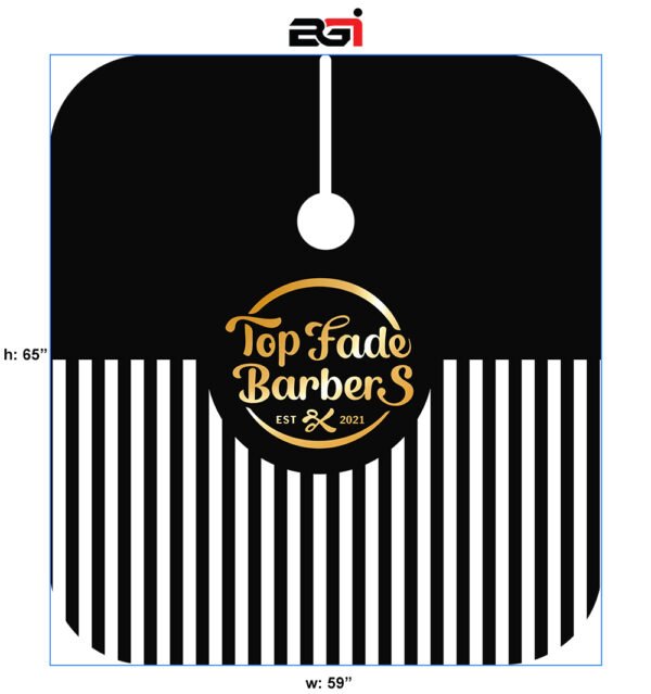 Black and Half White Lining Cape
