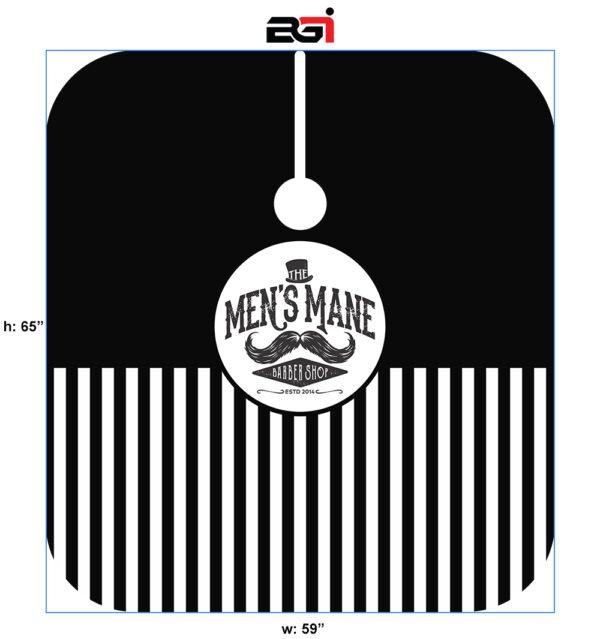 Black and Half White Lining Cape - Image 2