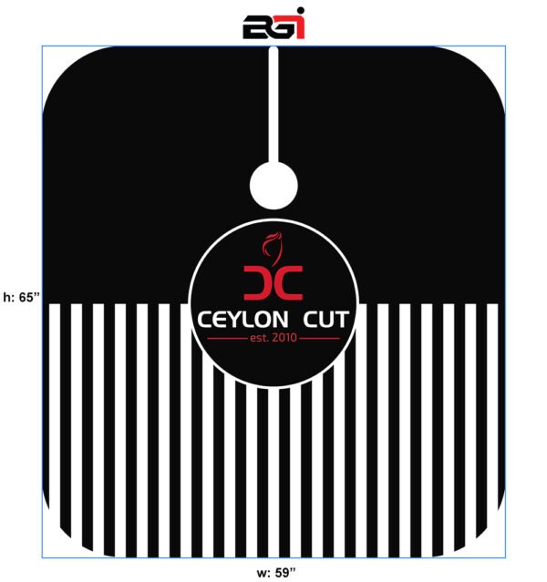 Black and Half White Lining Cape - Image 3