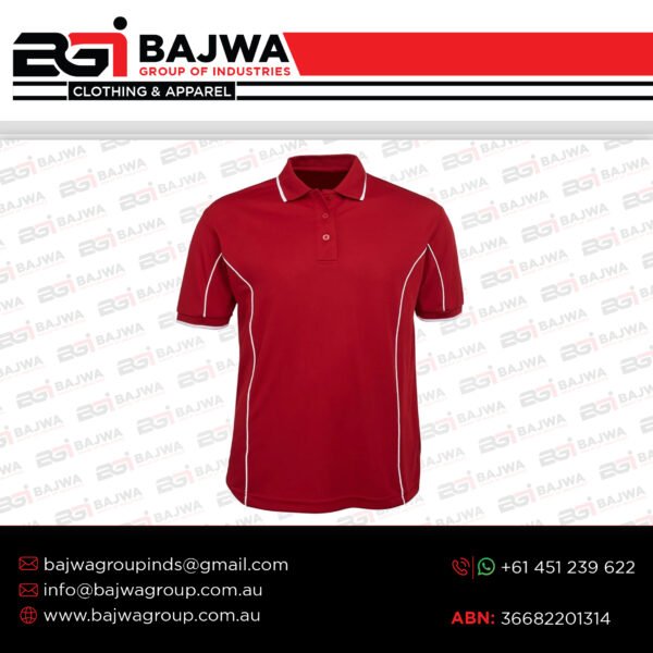 Custom Red Polo Shirt - Image 3